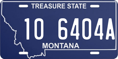 MT license plate 106404A