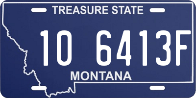 MT license plate 106413F