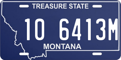 MT license plate 106413M