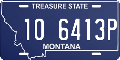 MT license plate 106413P