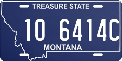 MT license plate 106414C