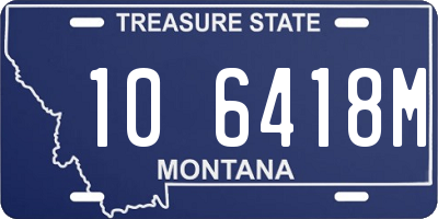 MT license plate 106418M
