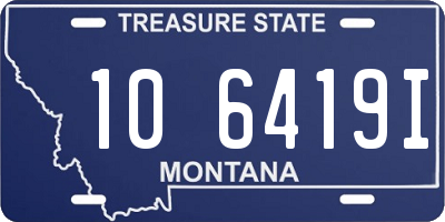 MT license plate 106419I