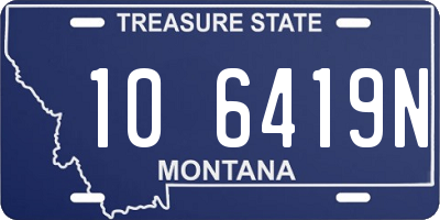 MT license plate 106419N