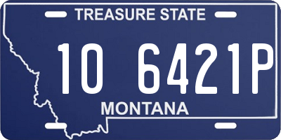 MT license plate 106421P