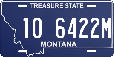 MT license plate 106422M