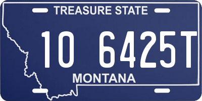 MT license plate 106425T