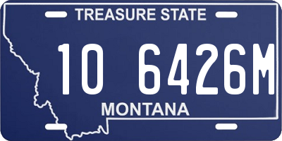 MT license plate 106426M