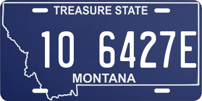 MT license plate 106427E