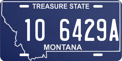 MT license plate 106429A