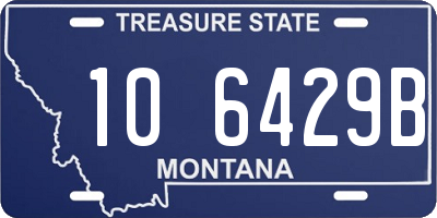 MT license plate 106429B