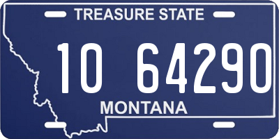 MT license plate 106429O