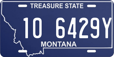 MT license plate 106429Y