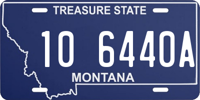 MT license plate 106440A