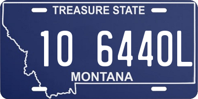 MT license plate 106440L