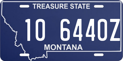 MT license plate 106440Z