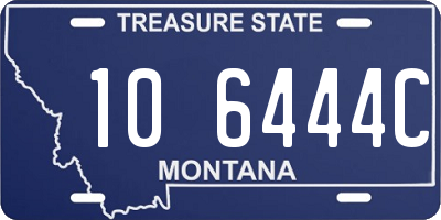 MT license plate 106444C