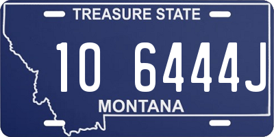 MT license plate 106444J