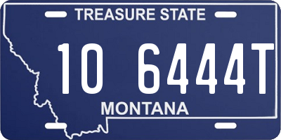 MT license plate 106444T