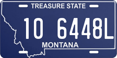 MT license plate 106448L