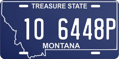 MT license plate 106448P