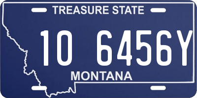 MT license plate 106456Y