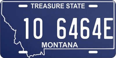 MT license plate 106464E