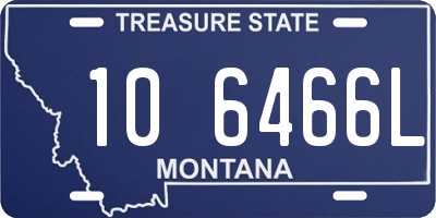 MT license plate 106466L