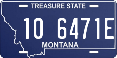 MT license plate 106471E