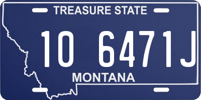 MT license plate 106471J