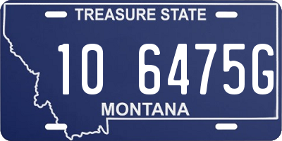 MT license plate 106475G