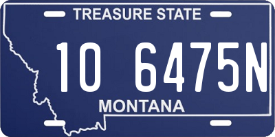 MT license plate 106475N