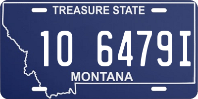 MT license plate 106479I