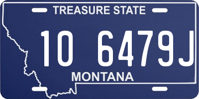 MT license plate 106479J