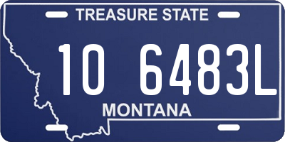 MT license plate 106483L