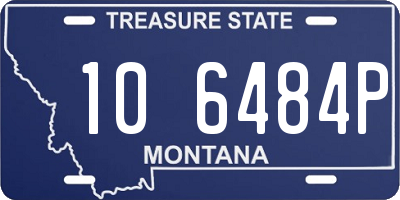 MT license plate 106484P