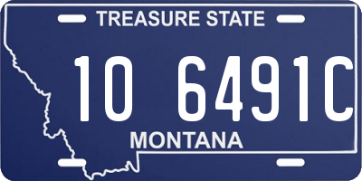 MT license plate 106491C