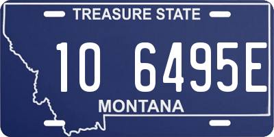 MT license plate 106495E