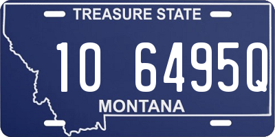 MT license plate 106495Q