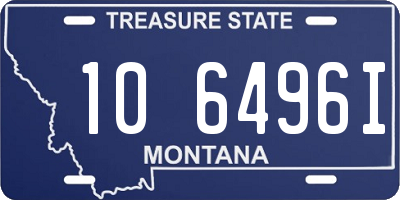 MT license plate 106496I