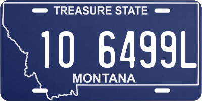 MT license plate 106499L