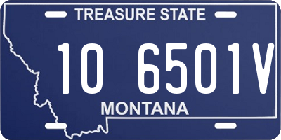 MT license plate 106501V