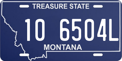 MT license plate 106504L