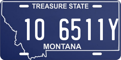 MT license plate 106511Y