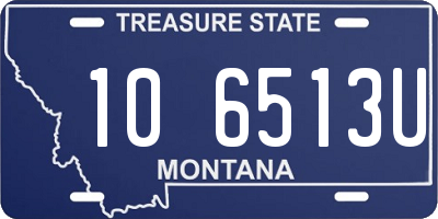 MT license plate 106513U