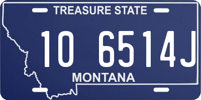 MT license plate 106514J