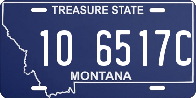 MT license plate 106517C