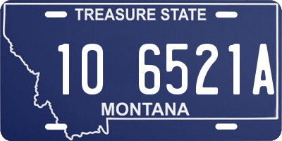 MT license plate 106521A