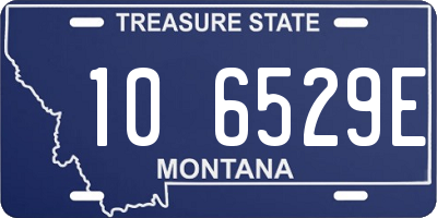 MT license plate 106529E