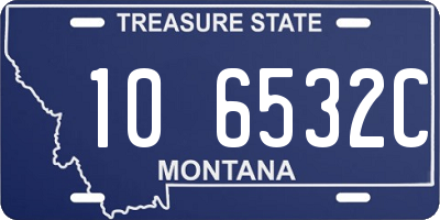 MT license plate 106532C